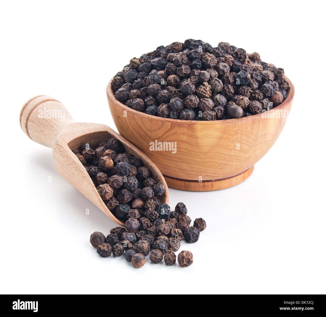 Pepe nero isolato su sfondo bianco Foto Stock