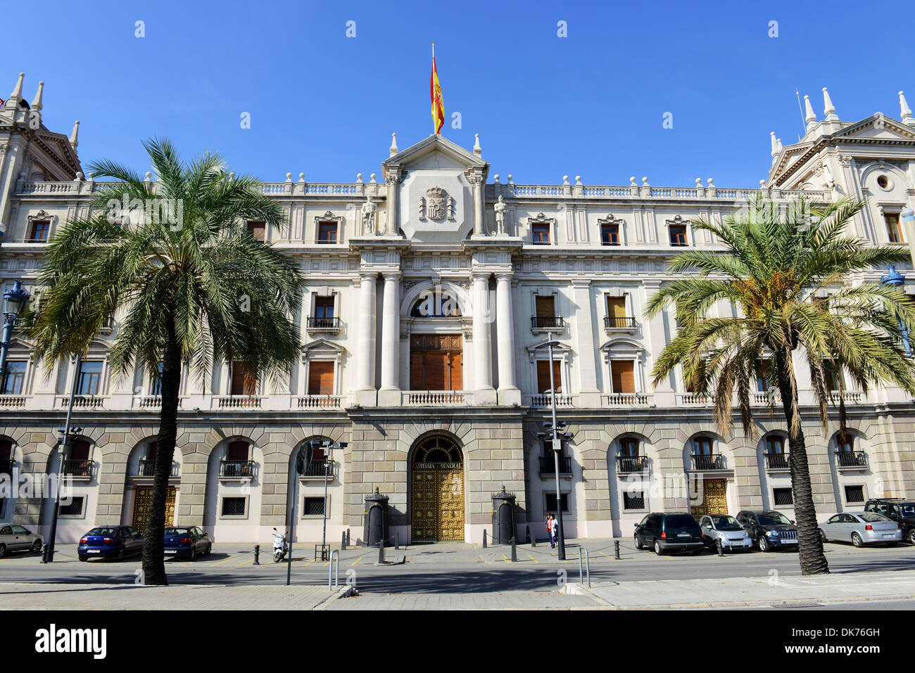 Palacio de Capitania generale de Barcelona o Palazzo Capitanato Generale del Barcellona, ex convento della Catalogna, Barcellona, Spagna Foto Stock