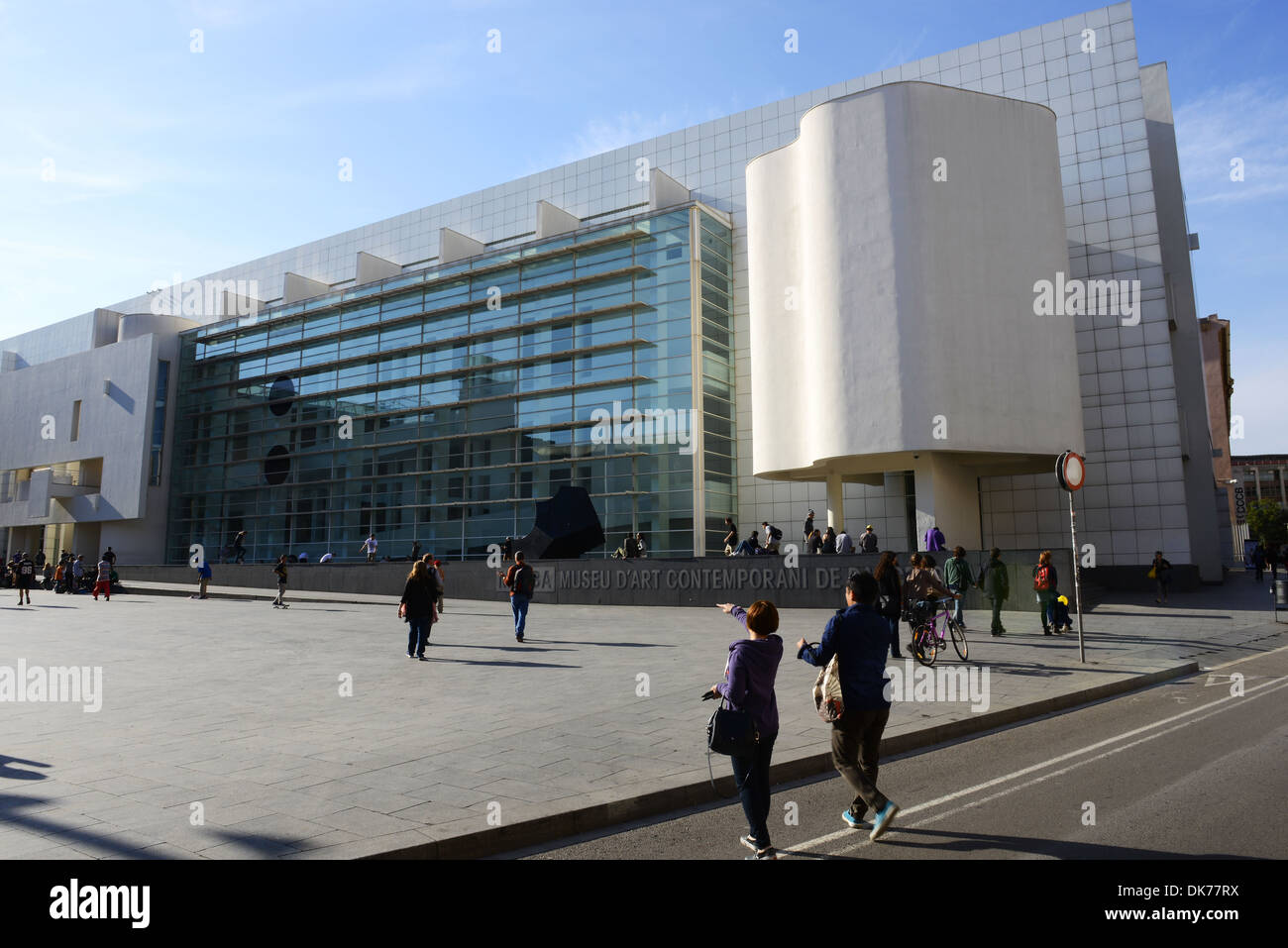 Museo di Arte Contemporanea di Barcellona, Spagna Foto Stock