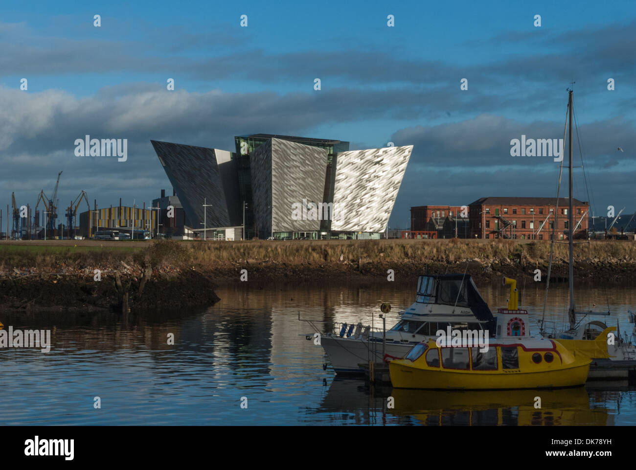 Belfast Harbour Marina Foto Stock