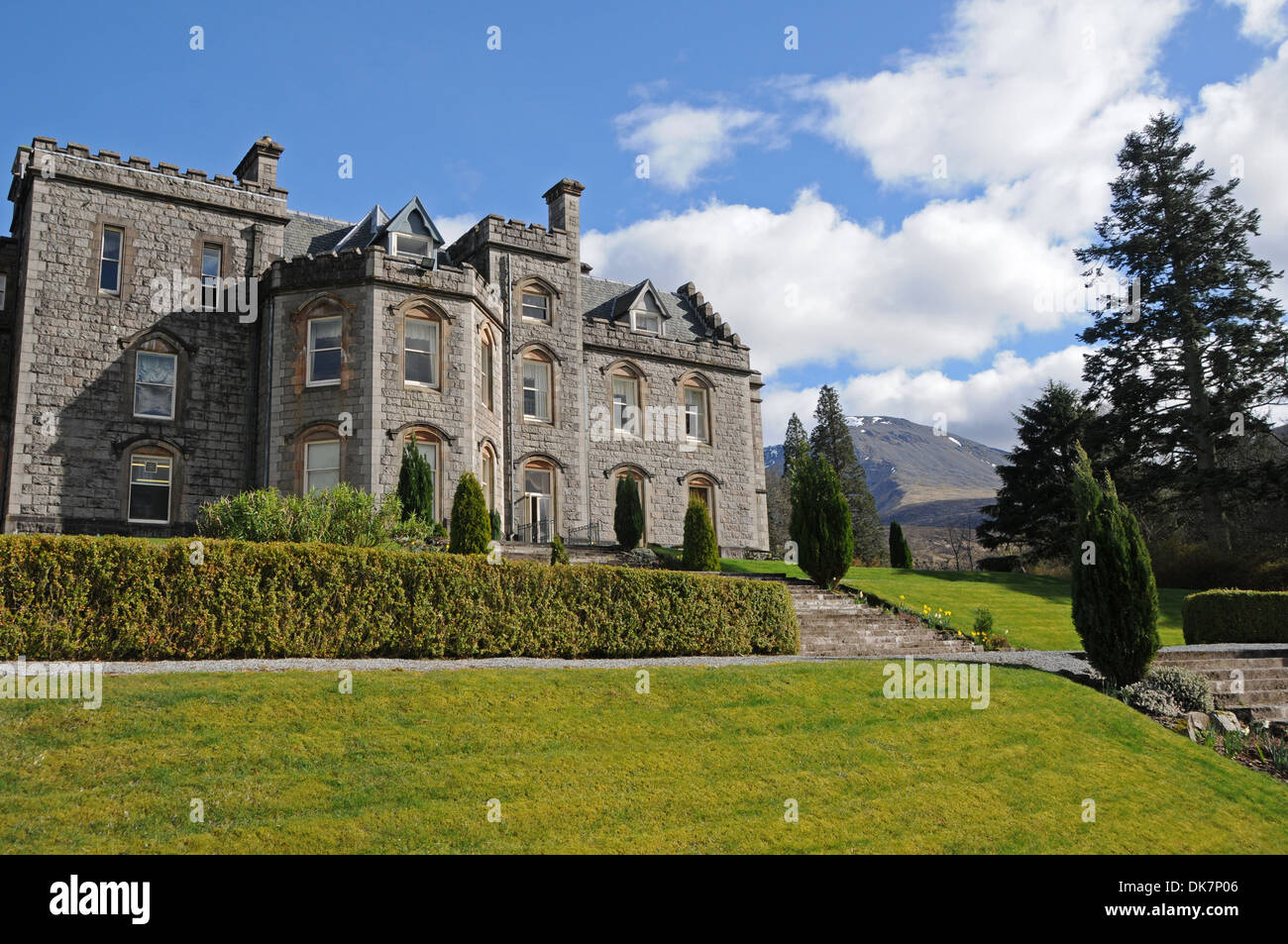 Inverlochy Castle Hotel & Ben Nevis, Fort William, Scozia Foto Stock