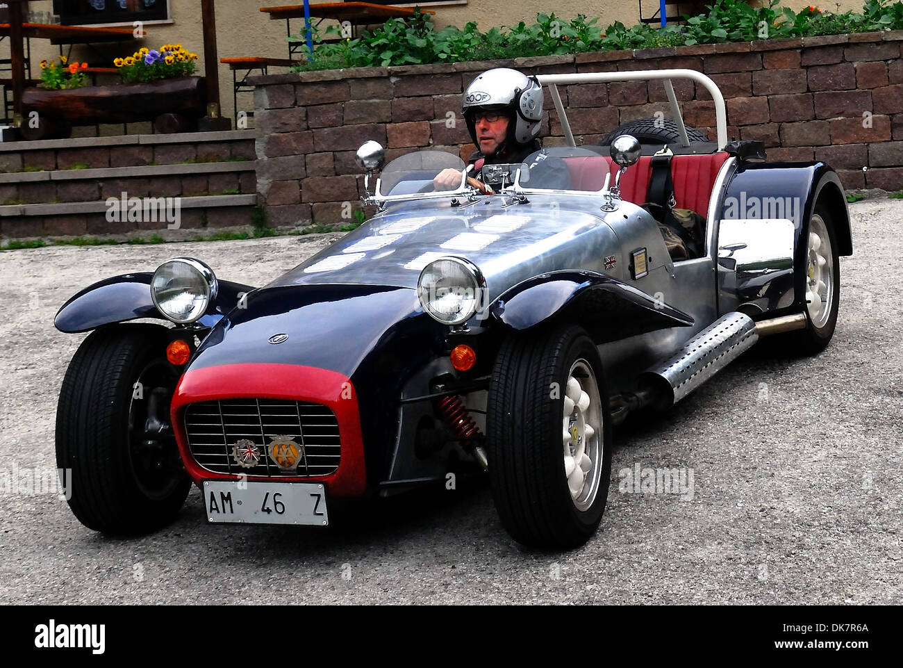 La Lotus Seven è un piccolo e semplice, leggero biposto open-top auto sportiva prodotta da Lotus Cars. Foto Stock