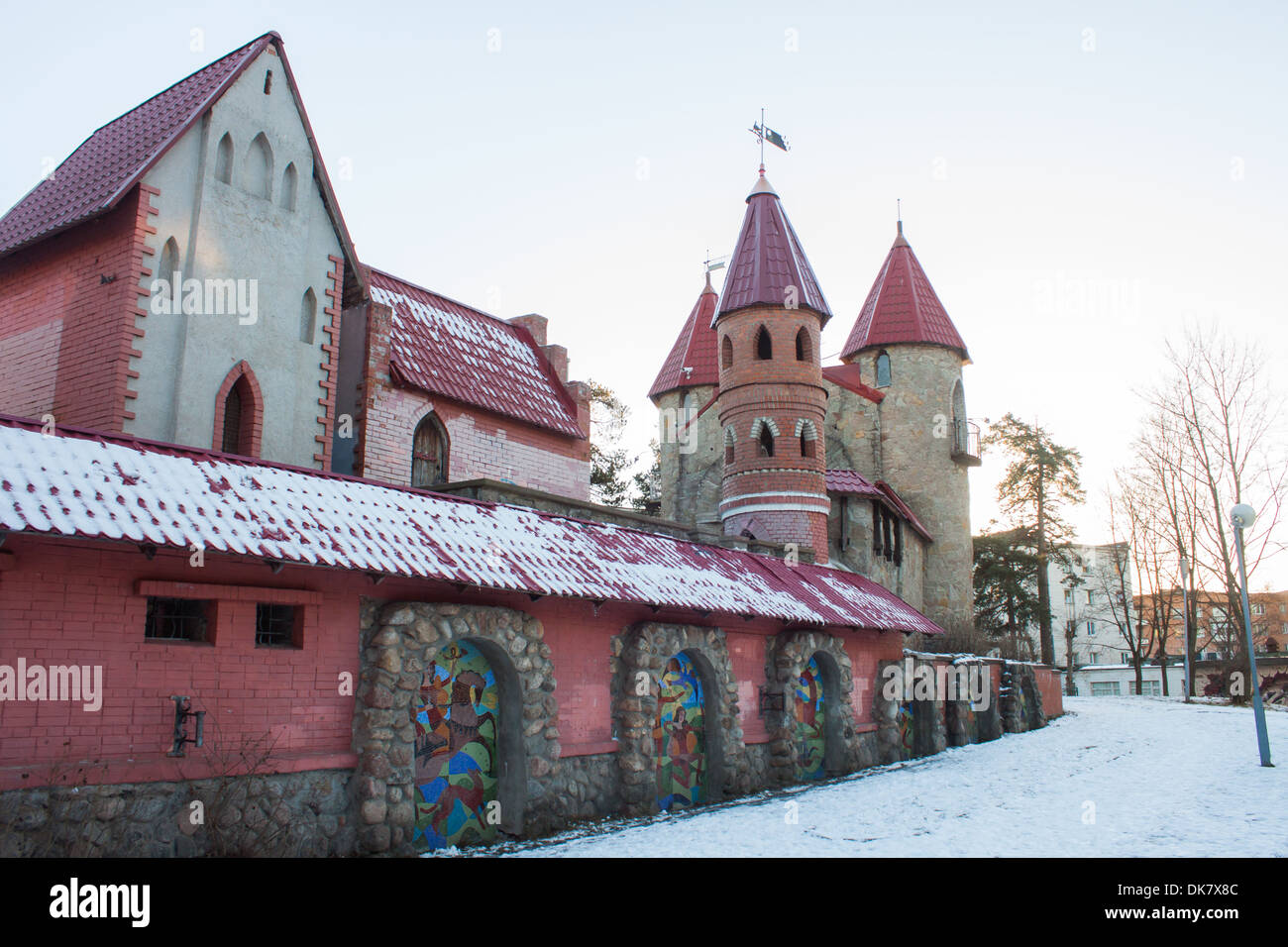Castello da favola tower edificio di architettura Foto Stock