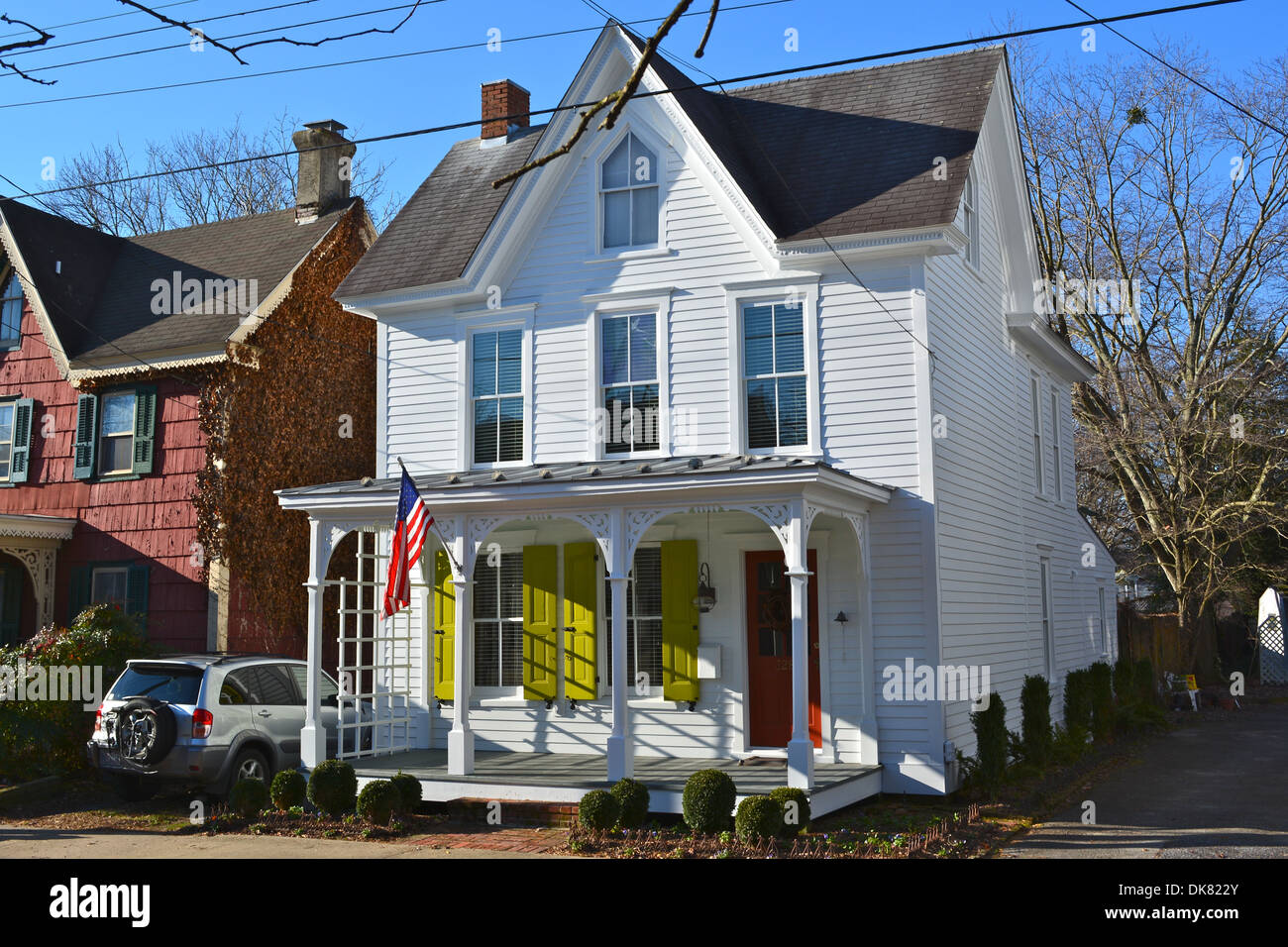 Casa in Milton storico distretto di Milton, Sussex County, Delaware. Aggiunto al NRHP il 25 giugno 1982. La HD include la maggior parte Foto Stock