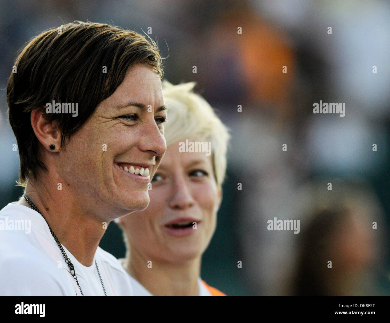 20 luglio 2011: Il Western New York Flash sconfitto il majicJack 3-1 a Sahlen's Stadium di Rochester, NY in una donna di calcio professionale (WPS) matchup. Abby Wambach e Megan Rapinoe durante Abby Wambach giorno a Rochester, New York.(Immagine di credito: © Alan Schwartz/Cal Sport Media/ZUMAPRESS.com) Foto Stock