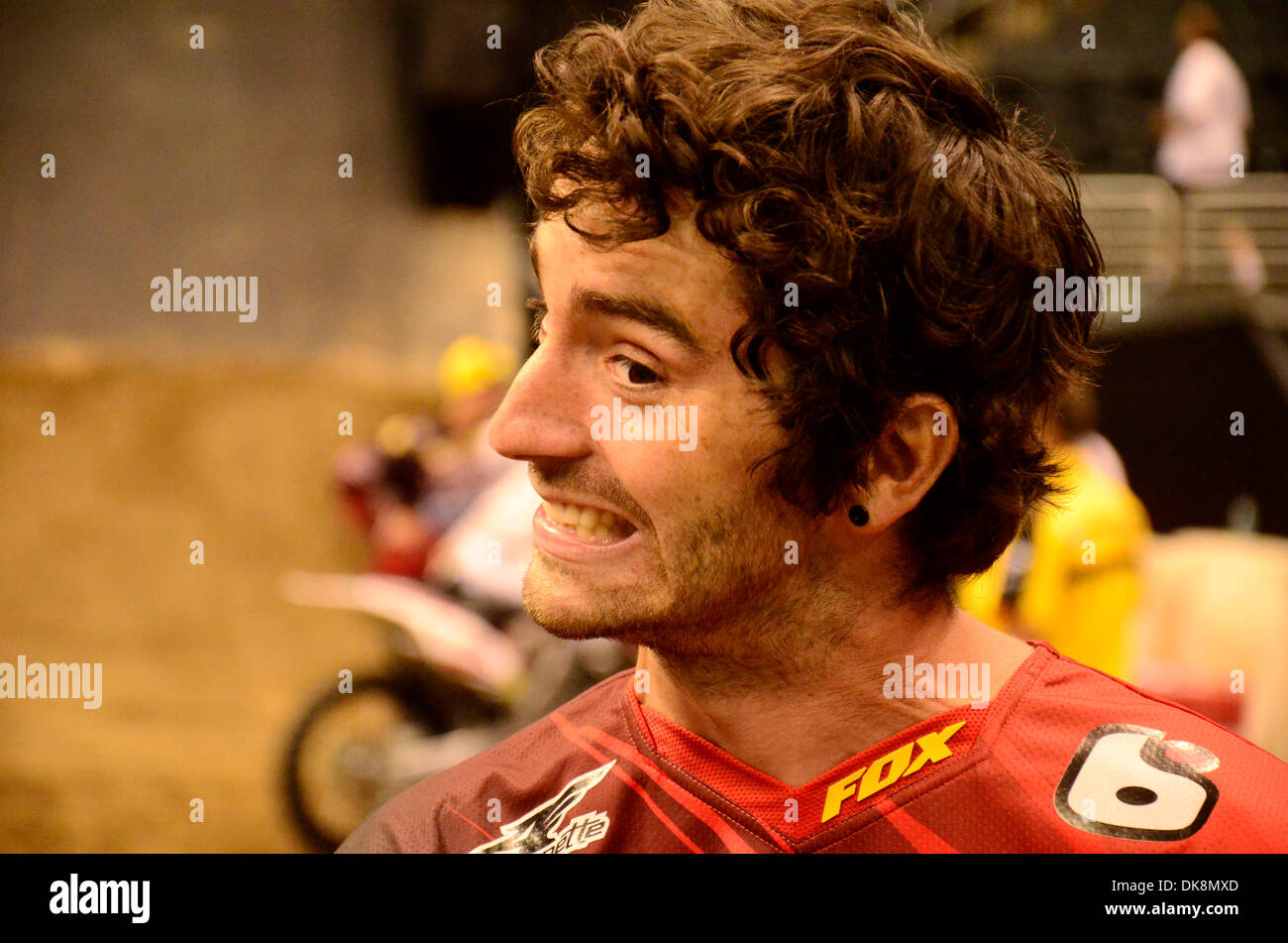 Luglio 28, 2011 - Los Angeles, California, Stati Uniti d'America - Pro Freestyle Motocross Star al X-Games 17 evento presso lo Staples Center di Los Angeles. (Credito Immagine: © Scott A. Tugel/ZUMA Press) Foto Stock