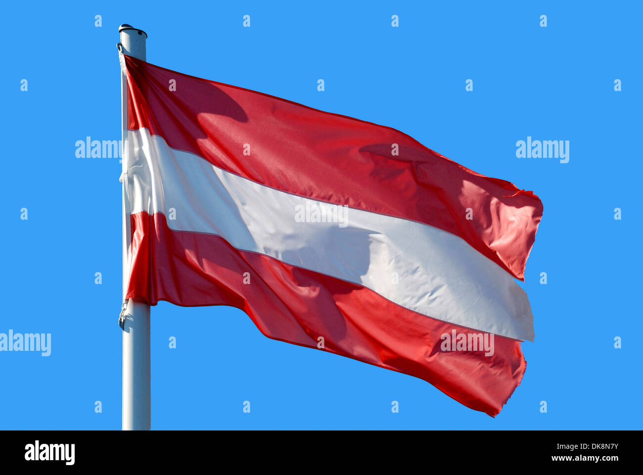 Bandiera nazionale della Repubblica d Austria. Foto Stock