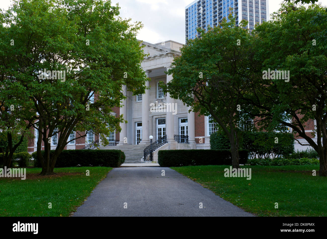 Chicago history museum esterna e la passerella Foto Stock