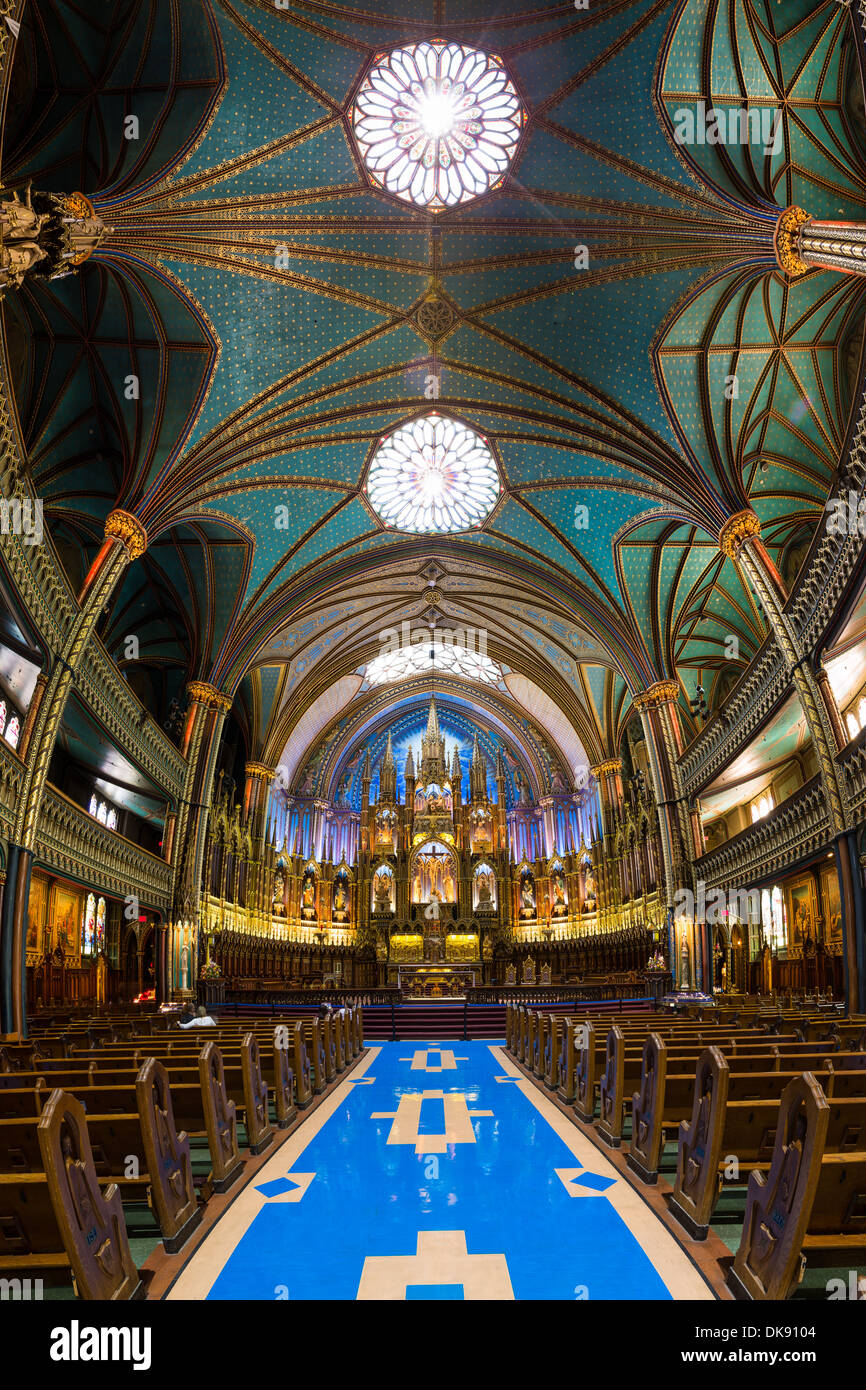 Notre Dame de Montreal Foto Stock