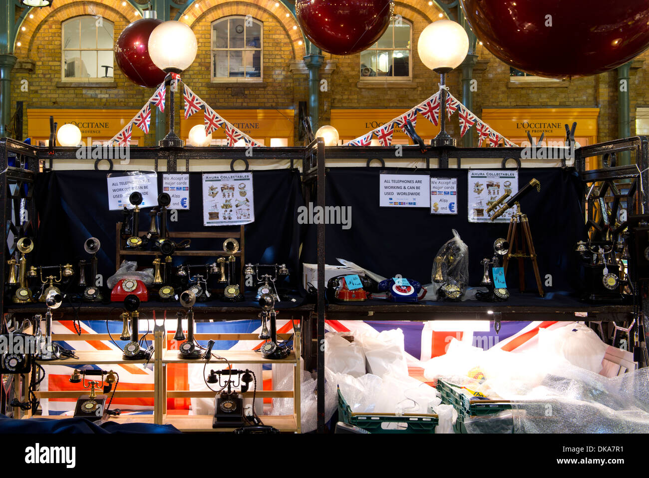 Convent Garden le luci della sera di Natale 2013 - Londra Foto Stock