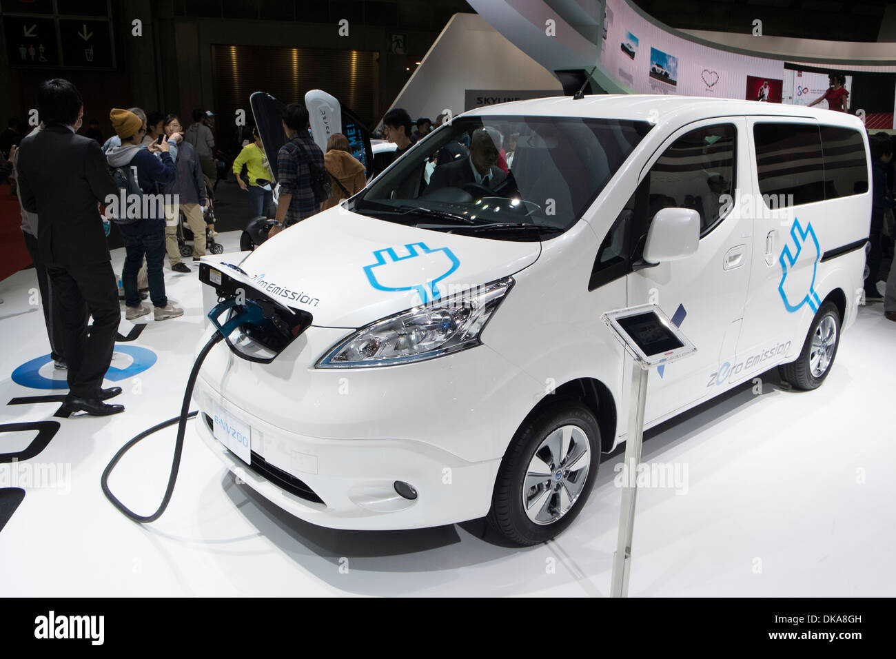 Nissan e-NV200 furgone elettrico al Motor Show di Tokyo 2013 in Giappone Foto Stock