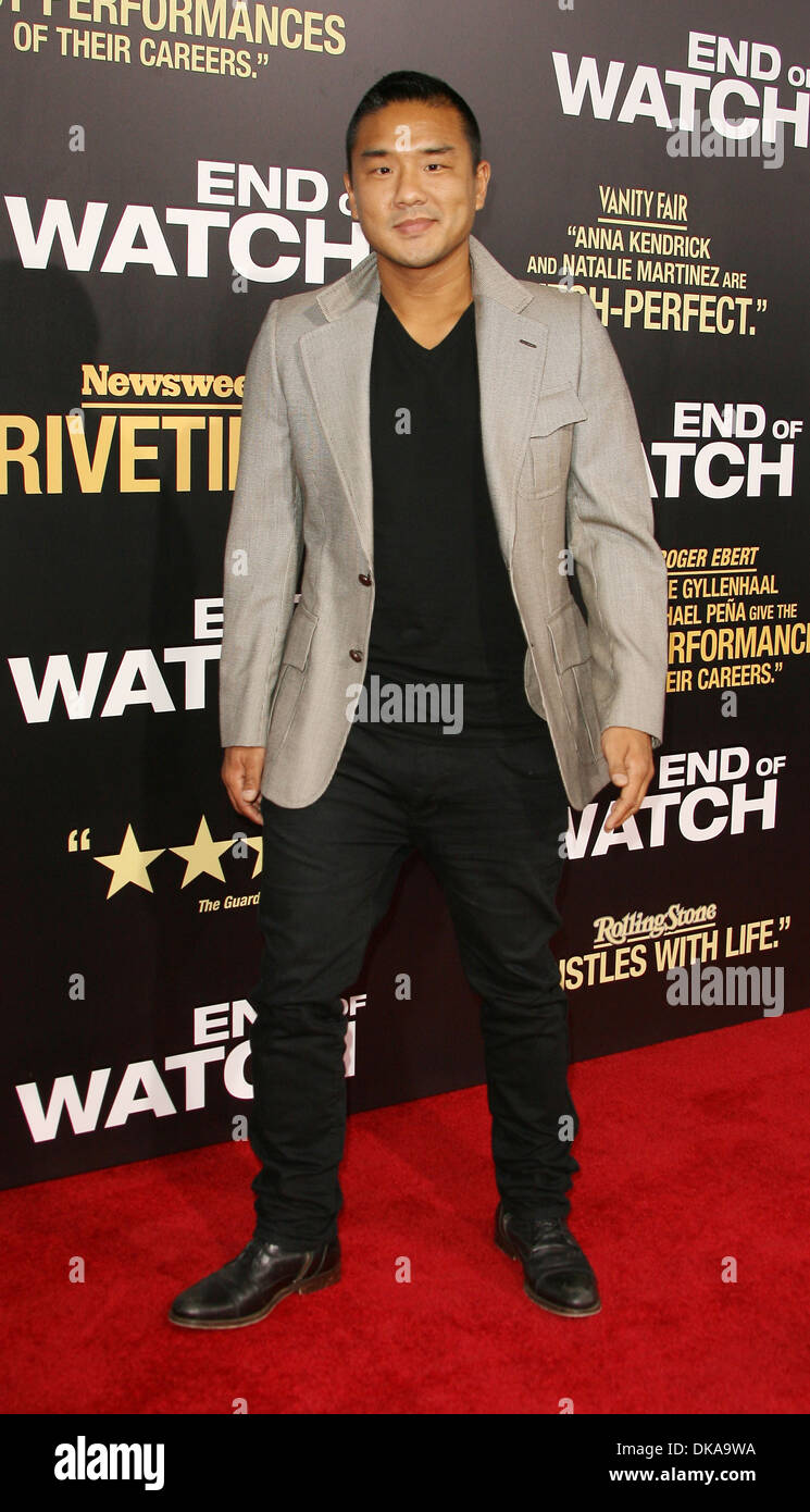 Gene Hong Los Angeles Premiere di 'fine Watch" tenutasi presso Regal Cinemas - LA Live! Los Angeles California - 17.09.12 Foto Stock