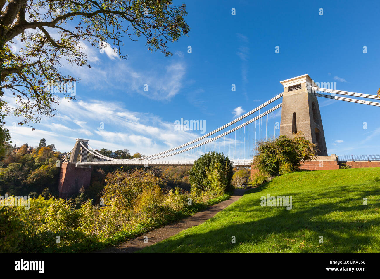 Il ponte sospeso di Clifton a Bristol, Inghilterra Foto Stock