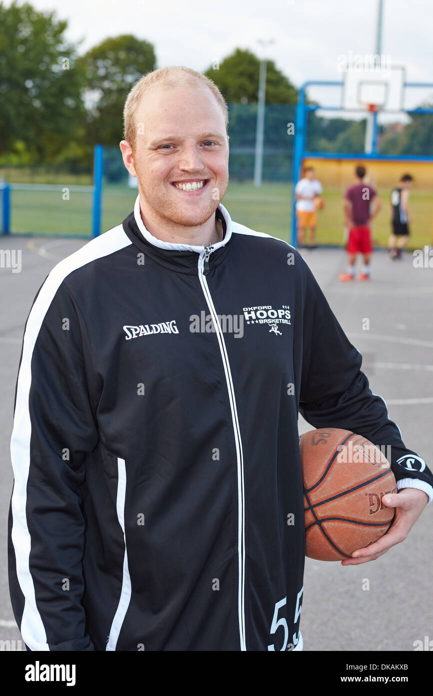 Oxford basket club coach Joe Wells Foto Stock