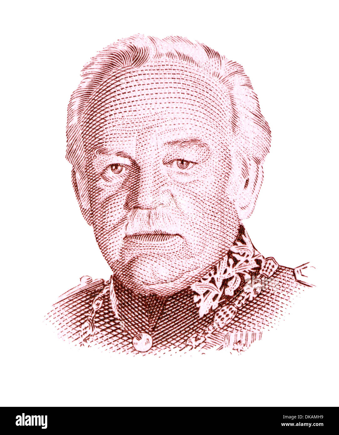 Ritratto del Principe Ranieri III di Monaco da Monaco francobollo Foto Stock