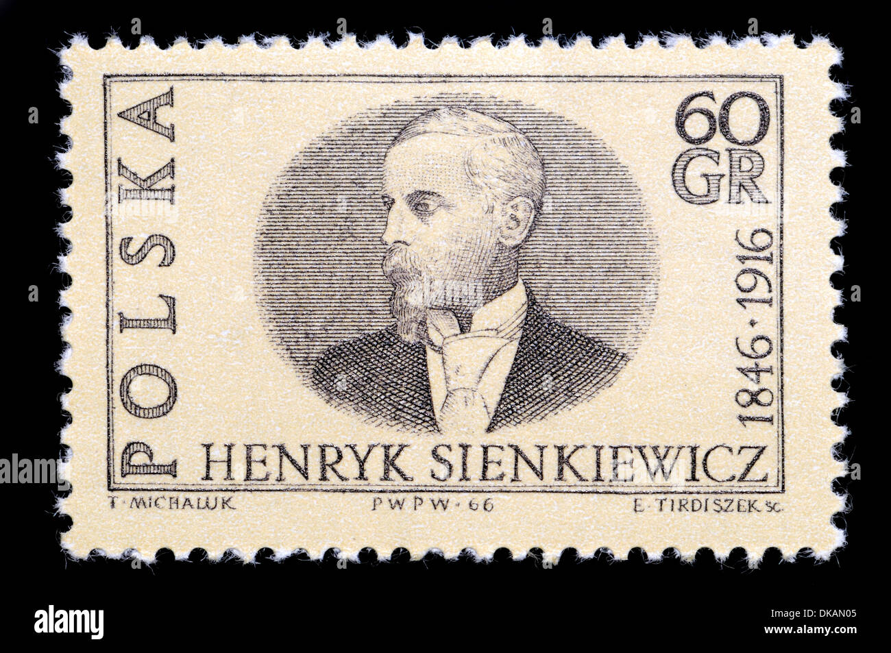 Henryk Sienkiewicz - giornalista polacco, Nobel Prize-winning romanziere, e filantropo (1846-1916) Foto Stock