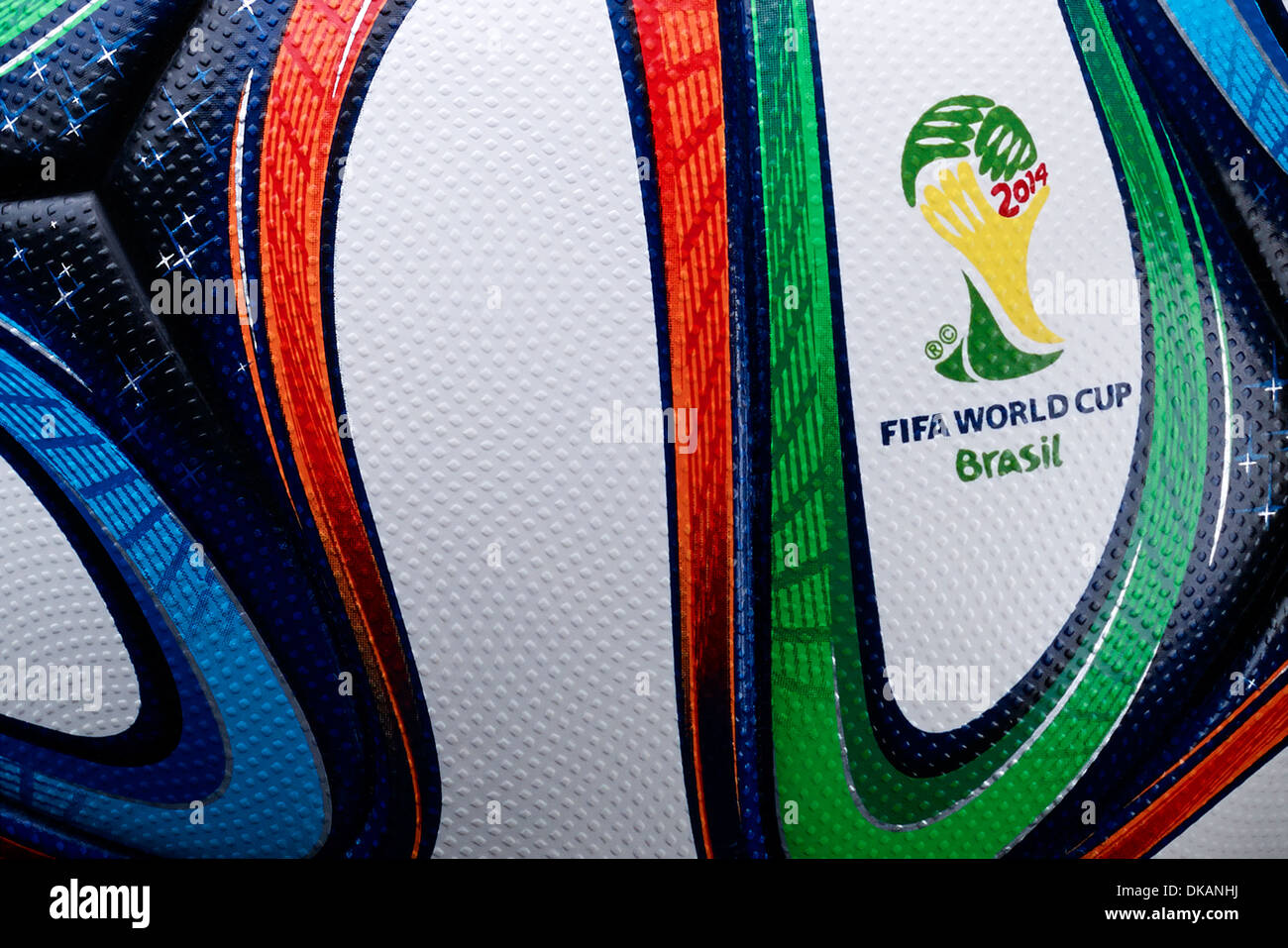 Adidas Brazuca, ufficiale match ball della FIFA World Cup Brasil 2014 Foto Stock