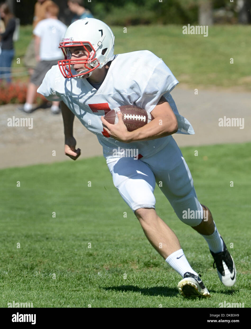 Sett. 28, 2011 - Albuquerque, NM, Stati Uniti - Quarterback Alex Harrison (CQ), fotografato il mercoledì 28 settembre, 2011. (Credito Immagine: © Dean Hanson/Journal/Albuquerque ufficiale/ZUMAPRESS.com) Foto Stock