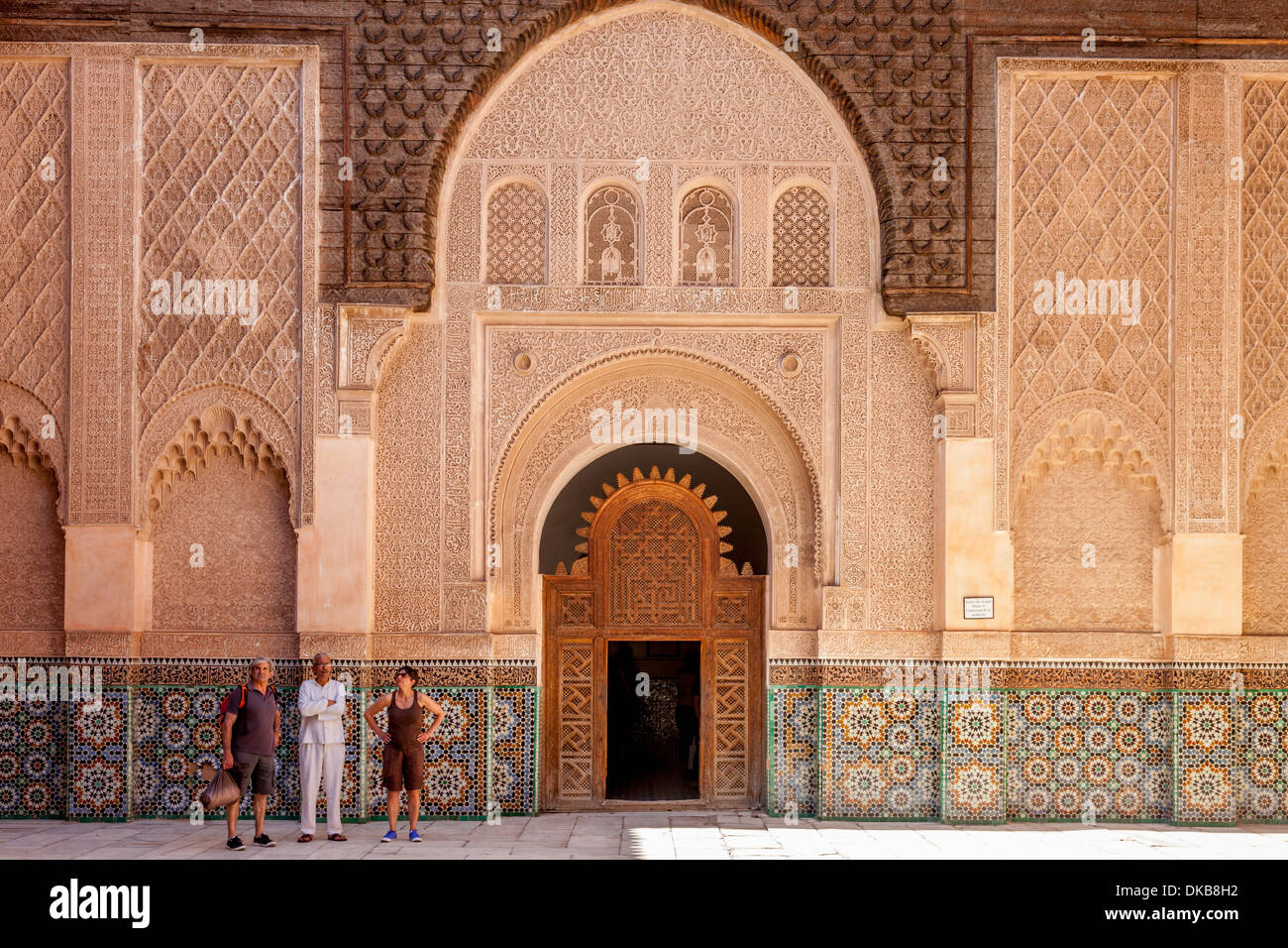 Ali ben Youssef Medersa, Marrakech, Marocco Foto Stock