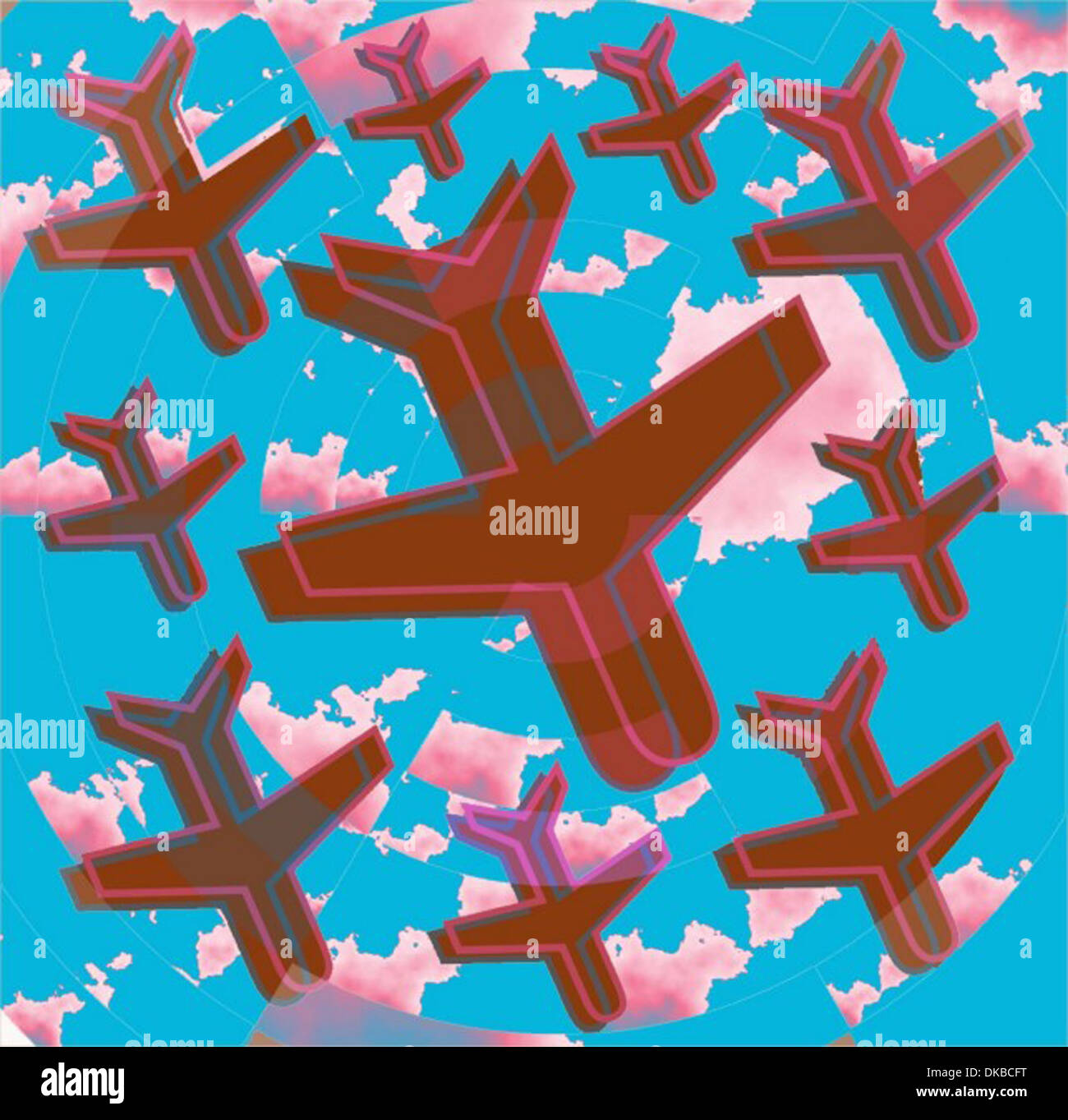 Viaggi aerei Foto Stock