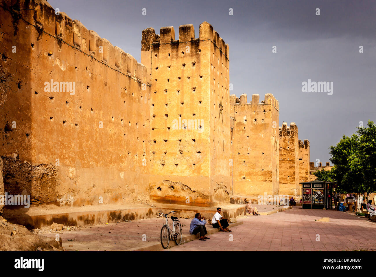 Le mura medievali di Taroudant, Sous Valley, Marocco Foto Stock