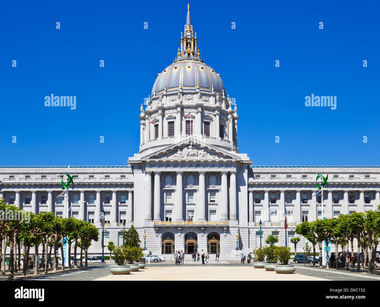 La città di san francisco hall o il centro civico centro California USA Stati Uniti d'America Foto Stock