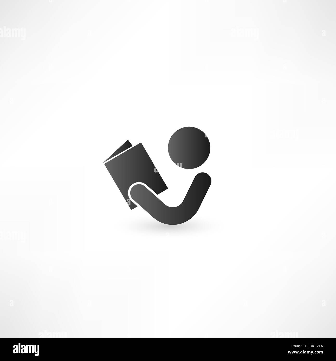 Book Reader icona Segno Illustrazione Vettoriale