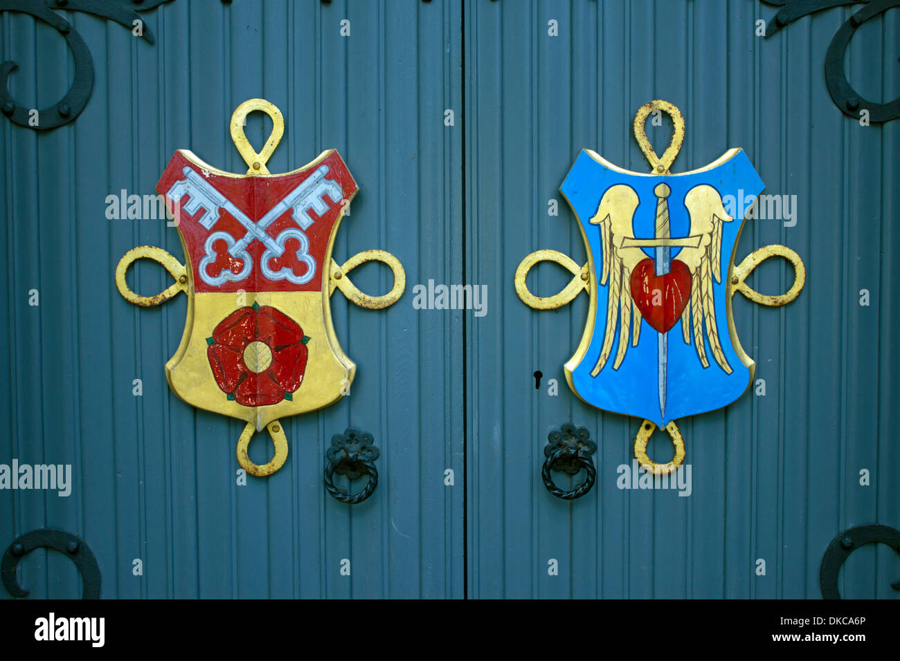 Blackburn cattedrale porta Foto Stock