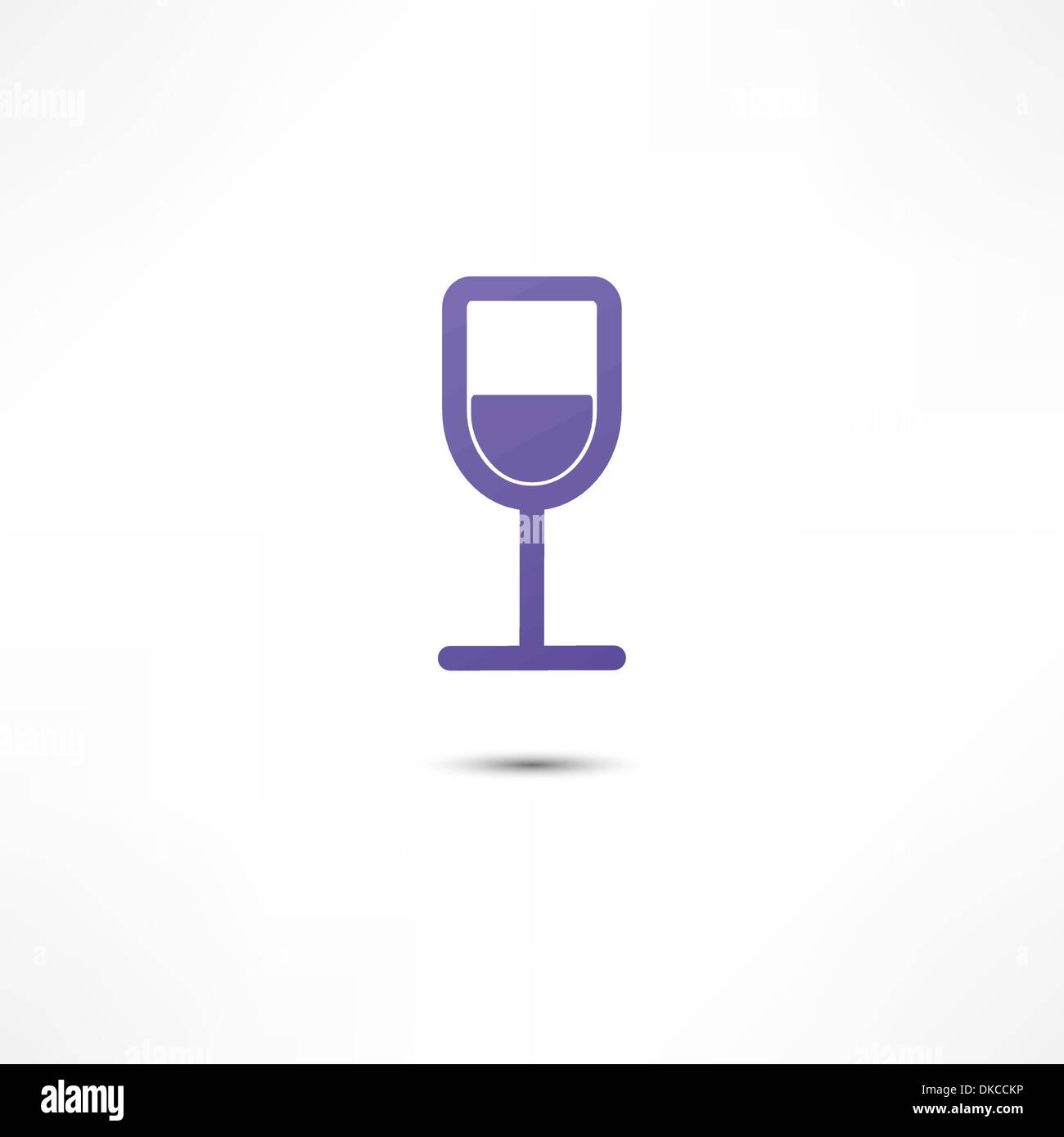 Bicchiere di vino icona Illustrazione Vettoriale