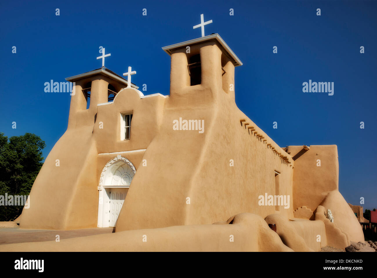 San Francisco de Asis chiesa cattolica. Taos New Mexico Foto Stock