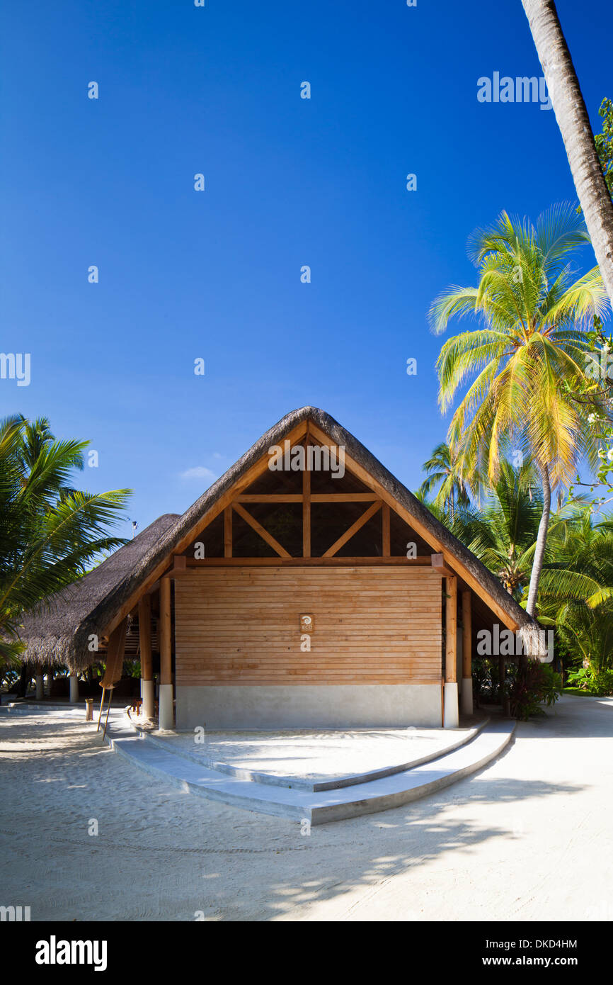 L'Eco Center a Kuramathi Island Resort, Maldive. Foto Stock