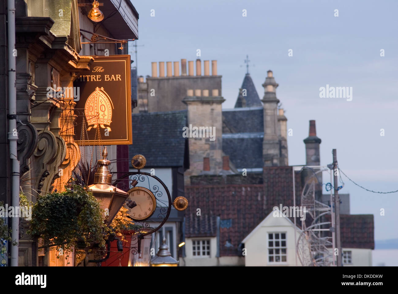 Il Royal Mile, Città Vecchia, Edimburgo, Scozia, Regno Unito, Europa Foto Stock