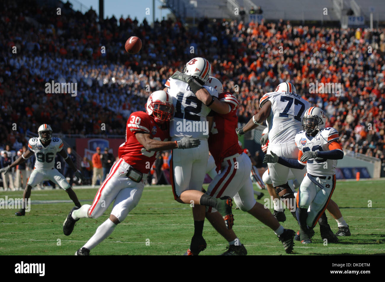 Jan 01, 2007; Dallas, TX, Stati Uniti d'America; NCAA: College Football: AT&T Cotton Bowl Classic: Nebraska contro il Texas. Punteggio finale: Auburn, TX 17 - Nebraska 14. Credito: Foto di David Walsh/ZUMA premere. (©) Copyright 2007 da David Walsh Foto Stock