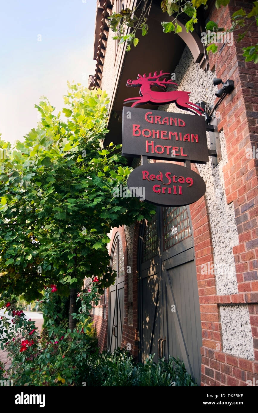 Grand Bohemian Hotel e al Cervo Ristorante Grill in Asheville Carolina del Nord Foto Stock