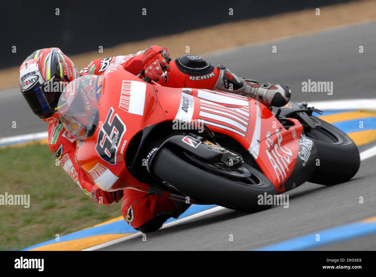 Italia di Loris Capirossi durante la prima sessione di prove libere a Le Mans, Francia 18 maggio 2007 (credito Immagine: © fotografo/Cal Sport Media) Foto Stock