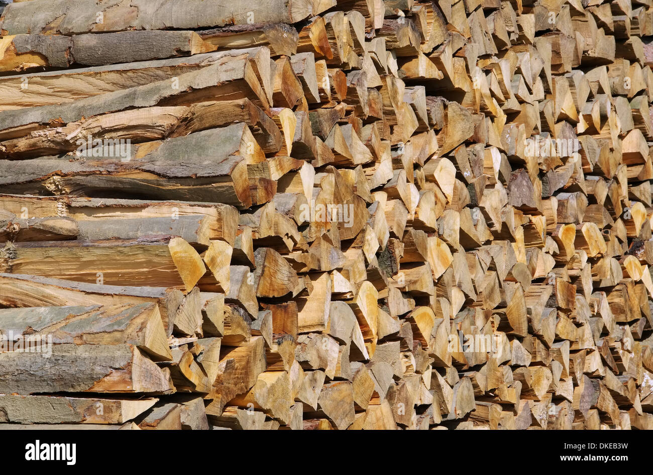 Holzstapel - pila di legno 42 Foto Stock