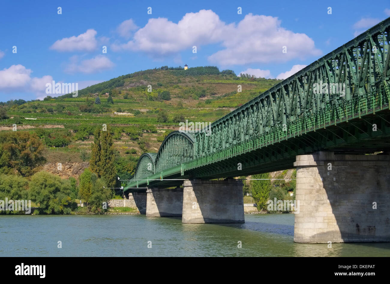 Wachau Donaubruecke - Wachau il ponte sul Danubio 01 Foto Stock