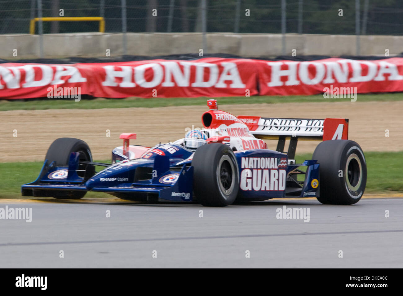 09 Agosto 2009: #4 Dan Wheldon nella guardia nazionale/Panther racing car durante la Honda Indy 200 presso il Mid-Ohio Sports Car Course in Lexington, OH. (Credito Immagine: © Southcreek globale/ZUMApress.com) Foto Stock