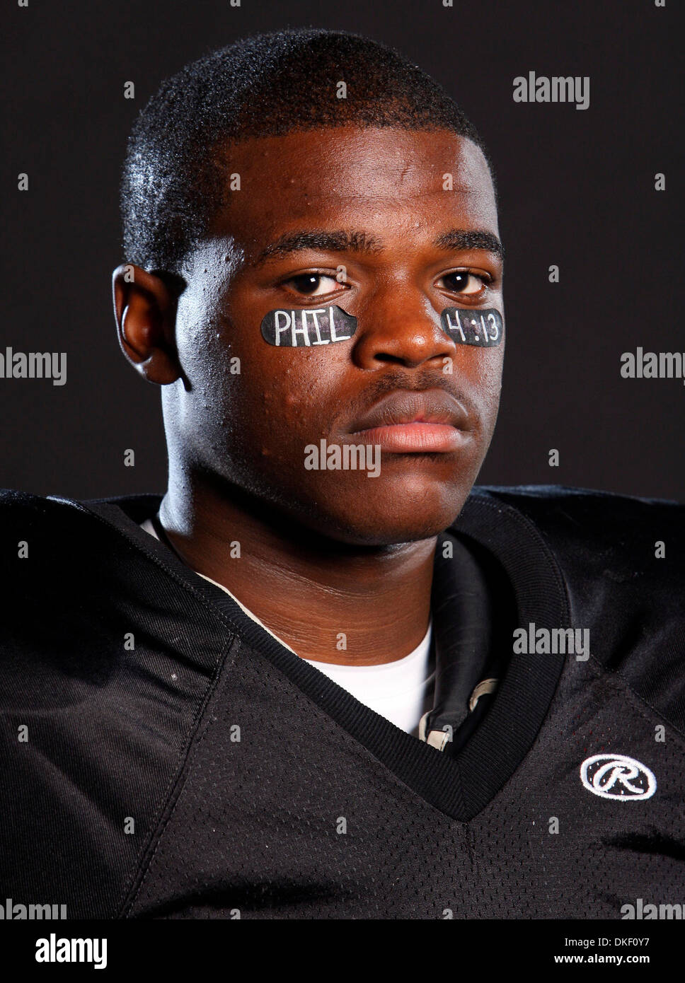 Luglio 24, 2009 - San Antono, Texas, Stati Uniti d'America - PER LO SPORT - Ritratto di Steele high school running back Malcolm Brown giovedì 23 luglio, 2009. (Credito Immagine: © San Antonio Express-News/ZUMApress.com) Foto Stock