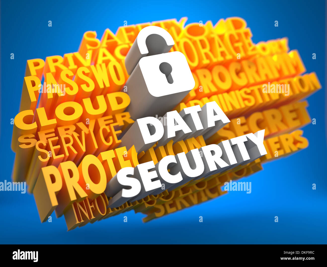 Sicurezza dei dati concetto. Foto Stock
