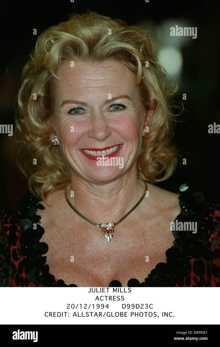 JULIET MILLS.attrice.20/12/1994.D99D23C.CREDITO: ALLSTAR/ Foto Stock