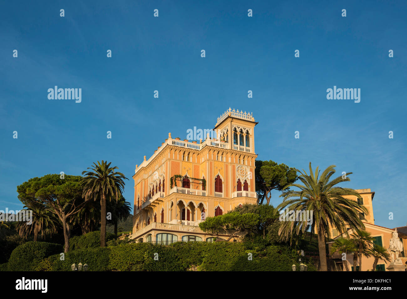 Elegante villa, Santa Margherita Ligure e la Riviera di Levante, Genova, liguria, Italy Foto Stock