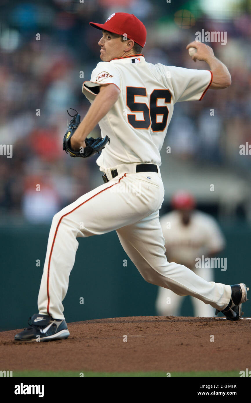Jul 03, 2009 - San Francisco, California, Stati Uniti d'America - San Francisco Giants pitcher RYAN SADOWSKI in azione durante la partita MLB tra Houston Astros e i San Francisco Giants di AT&T Park di San Francisco. (Credito Immagine: © Matt Cohen/Southcreek globale/ZUMA Press) Foto Stock
