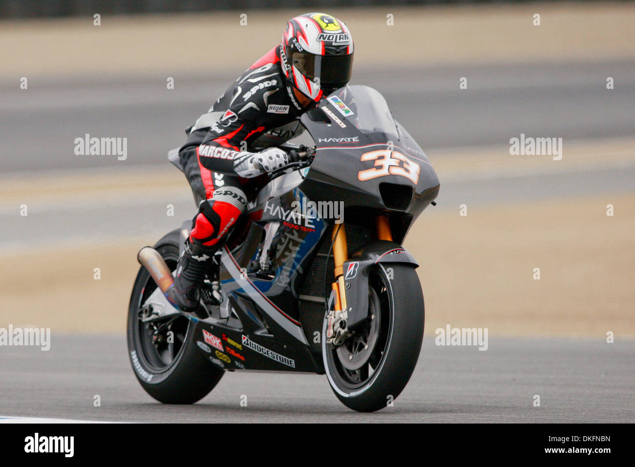 Jul 05, 2009 - Monterey, California, Stati Uniti d'America - MARCO MELANDRI durante il MotoGP al Mazda Raceway Laguna Seca per Moto GP di gara 8 per la stagione 2009. (Credito Immagine: © Konstandinos Goumenidis/Southcreek globale/ZUMA Press) Foto Stock