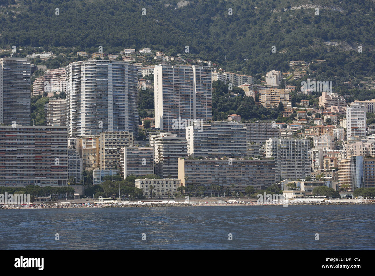 Beach resort e hotel di Monte Carlo, Monaco, Europa Foto Stock