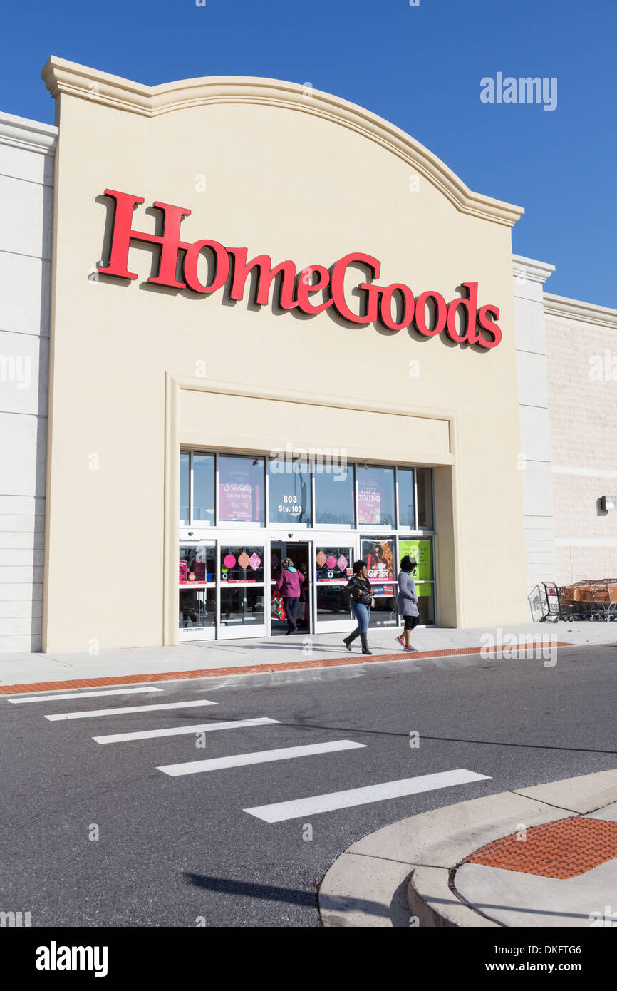 HomeGoods box store, Towson, Maryland Baltimore County. Foto Stock