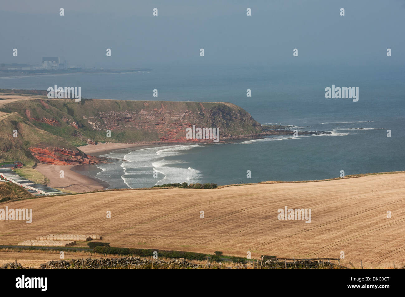 Pease Bay, East Coast, Berwickshire, Scotland, Regno Unito, Europa Foto Stock