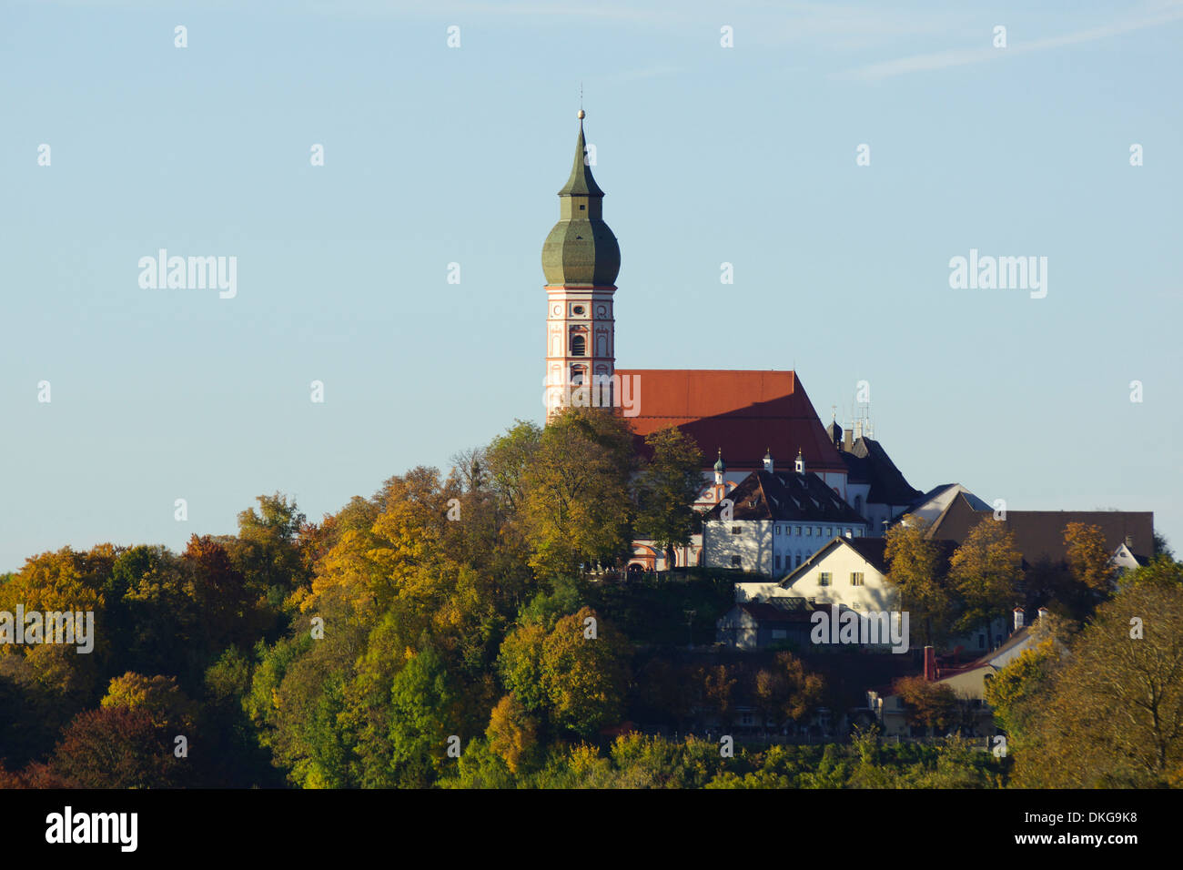 Abbazia di Andechs, andechs, starnberg distretto, Alta Baviera, Baviera, Germania Foto Stock