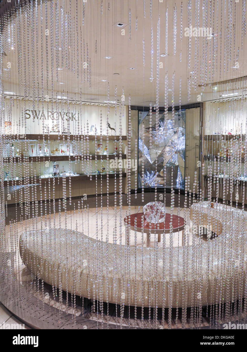 Il Cristallo Swarovski Store, Rockefeller Center, New York, Stati Uniti d'America Foto Stock