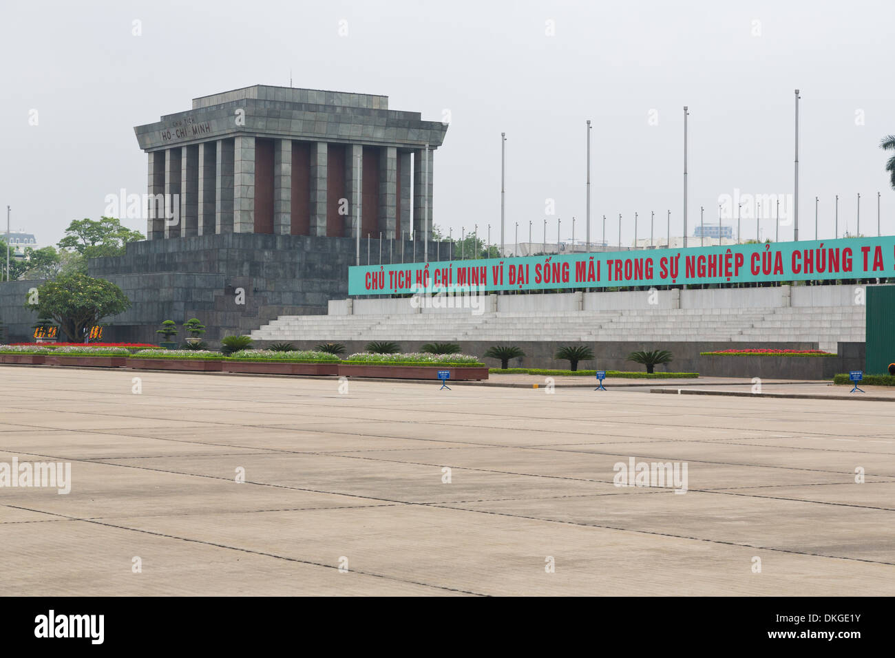 Il Mausoleo di Ho Chi Minh ad Hanoi, Vietnam Foto Stock